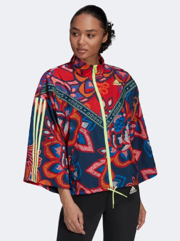 Denim Jackets for Casual Wear -Adidas Farm Rio Track Women Training Jacket Multicolor