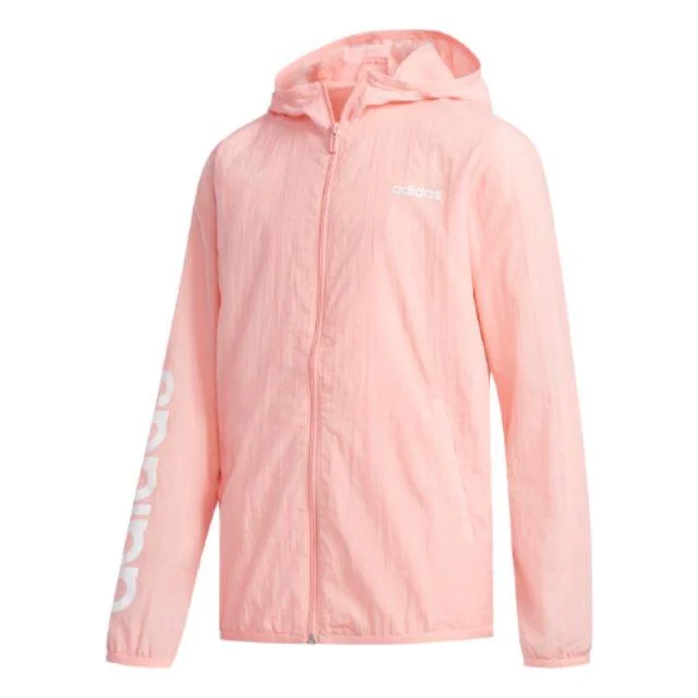 Valentine's Day Jackets for Romantic -Adidas Favorites Windbreaker Jacket Kids-Unisex Lifestyle Jacket Glow Pink Fm0744