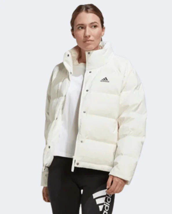 Graduation Jackets for Milestone -Adidas Helionic Relaxed Down Women Outdoor Jacket White Hg6281