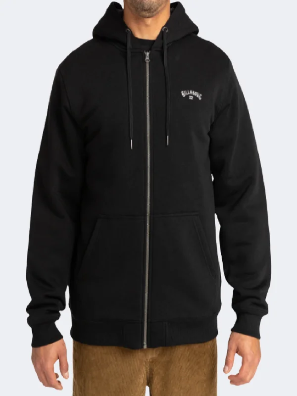 Travel Jackets for On-the-go -Billabong Arch Zip Up Men Lifestyle Jacket Black