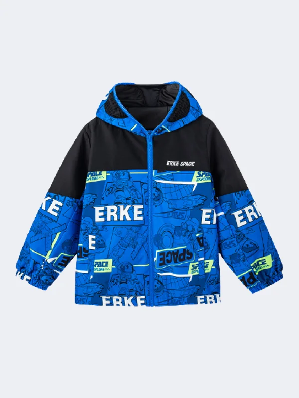 Sequined Jackets for Sparkle -Erke Padded Windbreaker Little-Boys Lifestyle Jacket Blue/Black