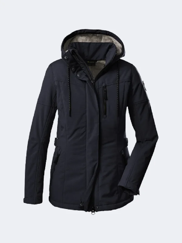 Quilted Jackets for Fashionable -Killtec Gw 26 Women Skiing Jacket Dark Navy