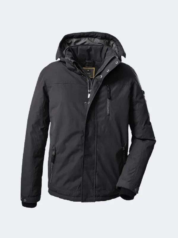 Heavy Duty Jackets for Durability -Killtec Gw 37 Men Skiing Jacket Dark Navy