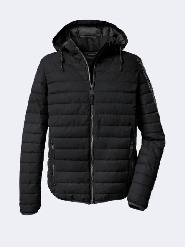 Printed Jackets with Patterns -Killtec Gw 42 Men Skiing Jacket Black