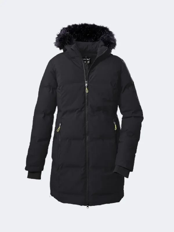 Khaki Jackets for Casual -Killtec Kow 209 Women Skiing Jacket Black