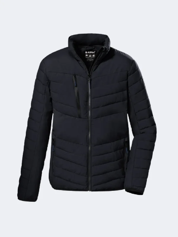 Fleece Jackets for Warmth Purpose -Killtec Kow 63 Men Skiing Jacket Dark Navy