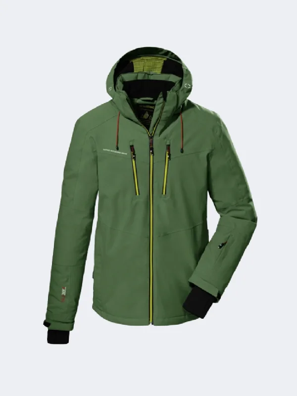 Blazer Jackets for Formal Occasions -Killtec Ksw 44 Men Skiing Jacket Green