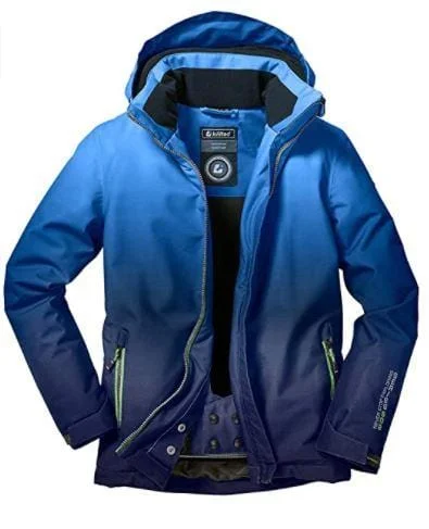 Geometric Jackets for Modern -Killtec Pendaro Boys Skiing Jacket Royal