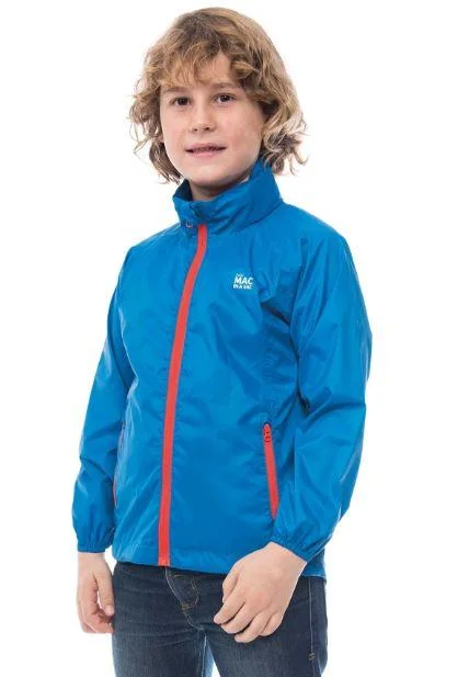 Travel Jackets for On-the-go -Mac In A Sac Origin Mini Electric Kids Performanc Jacket Electric Blue  Yy