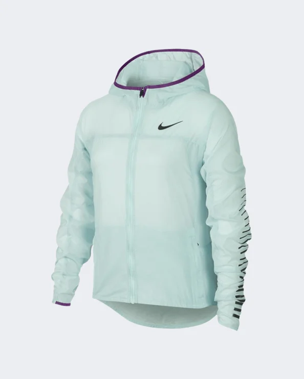 Rhinestone Jackets for Glamour -Nike Hooded Kids-Boys Training Jacket Light Green