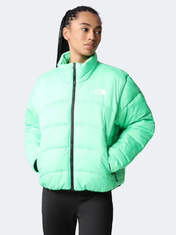 Painted Jackets for Artistic -The North Face 2000 Synthetic Women Lifestyle Jacket Bright Green