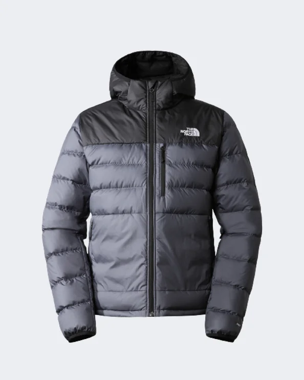 Anorak Jackets for Outdoor -The North Face Aconcagua Hooded Down Men Lifestyle Jacket Black/Grey Nf0A4R26-Ny7