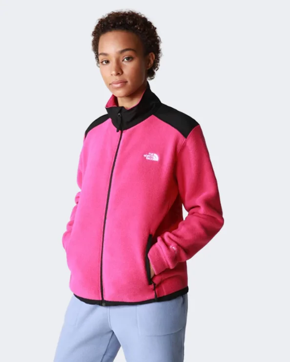 Green Jackets for Nature -The North Face Alpine Polartec® Fleece 200 Women Lifestyle Jacket Pink/Black Nf0A7Wwm-Nd5