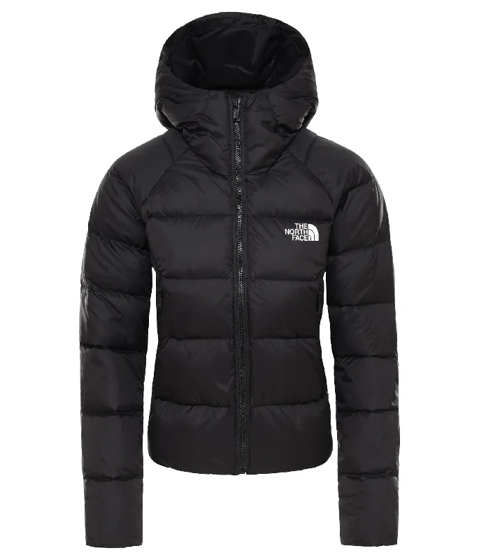 Button-Up Jackets for Traditional -The North Face Hyalite Down Hooded Women Lifestyle Jacket Black