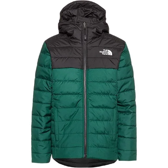 Ski Jackets for Winter Sports -The North Face B Rev Perrito Boys Lifestyle Jacket Night Green