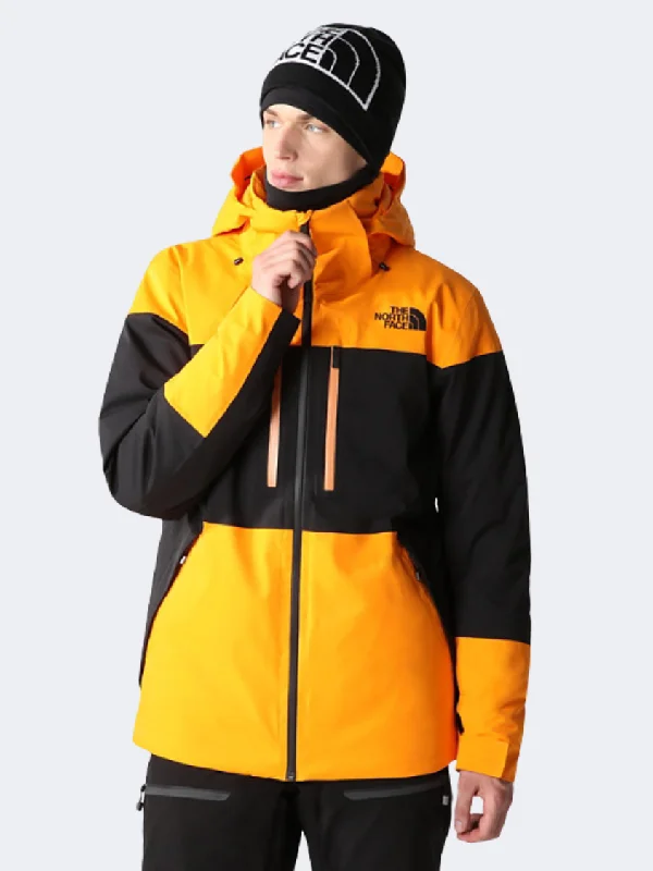 Orange Jackets for Energetic -The North Face Chakal Men Skiing Jacket Orange/Black