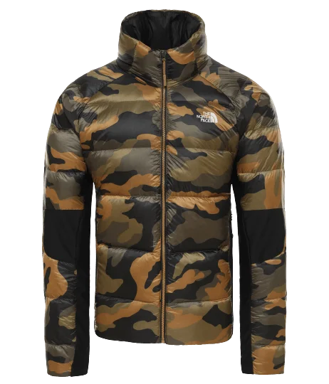 Varsity Jackets for Sporty Vibe -The North Face Crimptastic Hybrid Down Men Lifestyle Jacket Green/ Camo