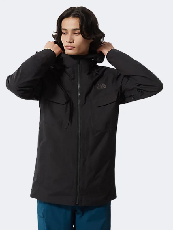 University Jackets for Academics -The North Face Fourbarrel Zip-In Triclimate® Men Hiking Jacket Black