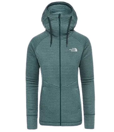 Hiking Jackets for Trail Walks -The North Face Hikesteller Midlayer Women Hiking Jacket Grey