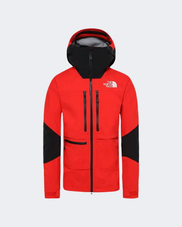 Sequined Jackets for Sparkle -The North Face  L5 Futurelight Men Hiking Jacket Fiery Red/Black