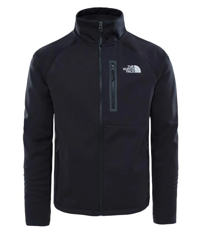 Zip-Up Jackets for Convenience -The North Face Canyonlands Soft Shell Men Lifestyle Jacket Black