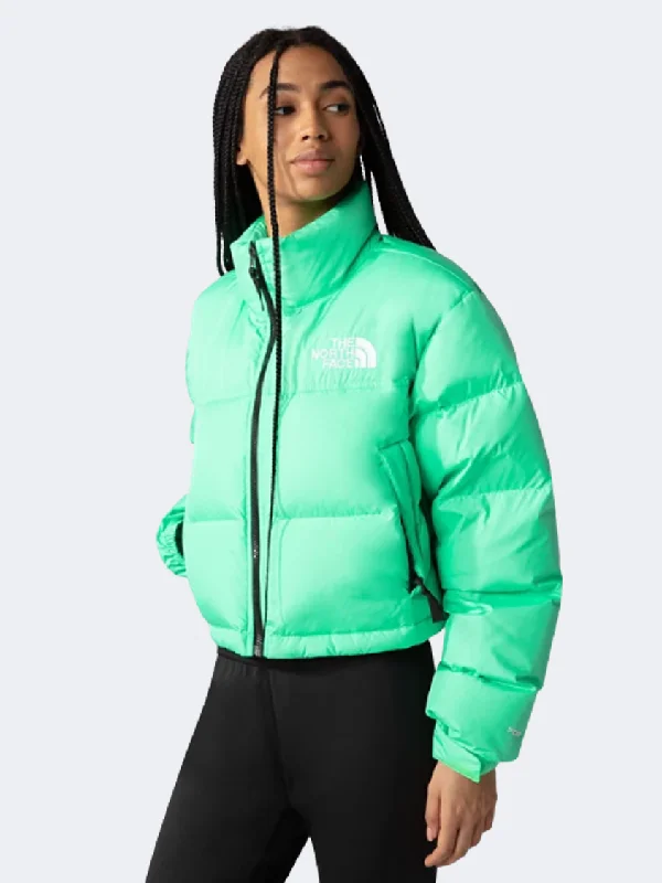 Branded Jackets for Quality -The North Face Nuptse Short Women Lifestyle Jacket Chlorophyl Green