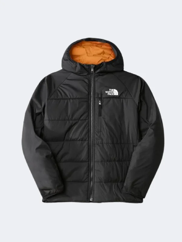 Office Jackets for Professional -The North Face Reversible Perrito Boys Lifestyle Jacket  Black/Orange