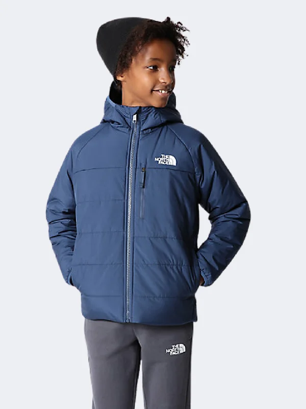 Weekend Jackets for Leisure -The North Face Reversible Perrito Boys Lifestyle Jacket  Shady Blue