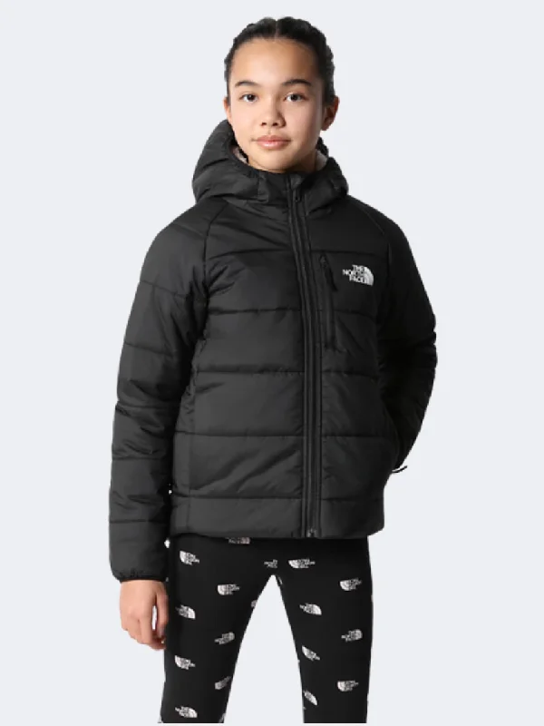 Business Jackets for Meetings -The North Face Reversible Perrito Girls Lifestyle Jacket  Black/White