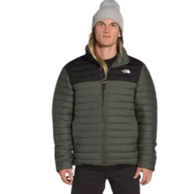 Heavy Duty Jackets for Durability -The North Face Strch Dwn Men Lifestyle Jacket Grey/Black