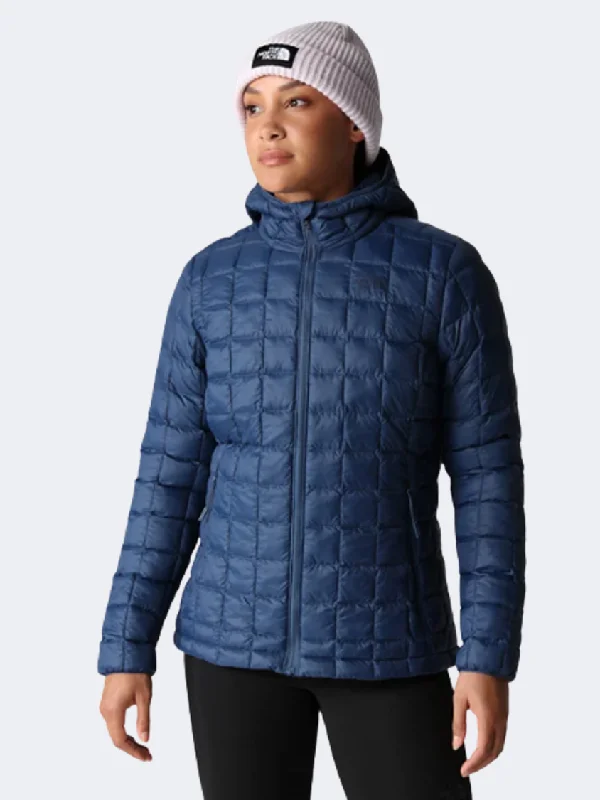 Patchwork Jackets for Unique -The North Face Thermoball™ Eco Hooded Women Lifestyle Jacket Shady Blue