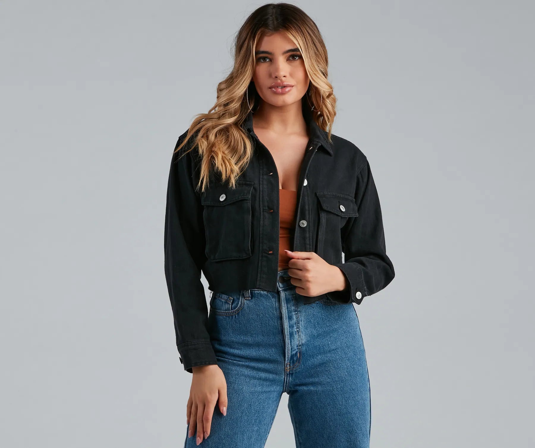 Appliquéd Jackets for Creativity -Keep It Chill Relaxed Denim Jacket