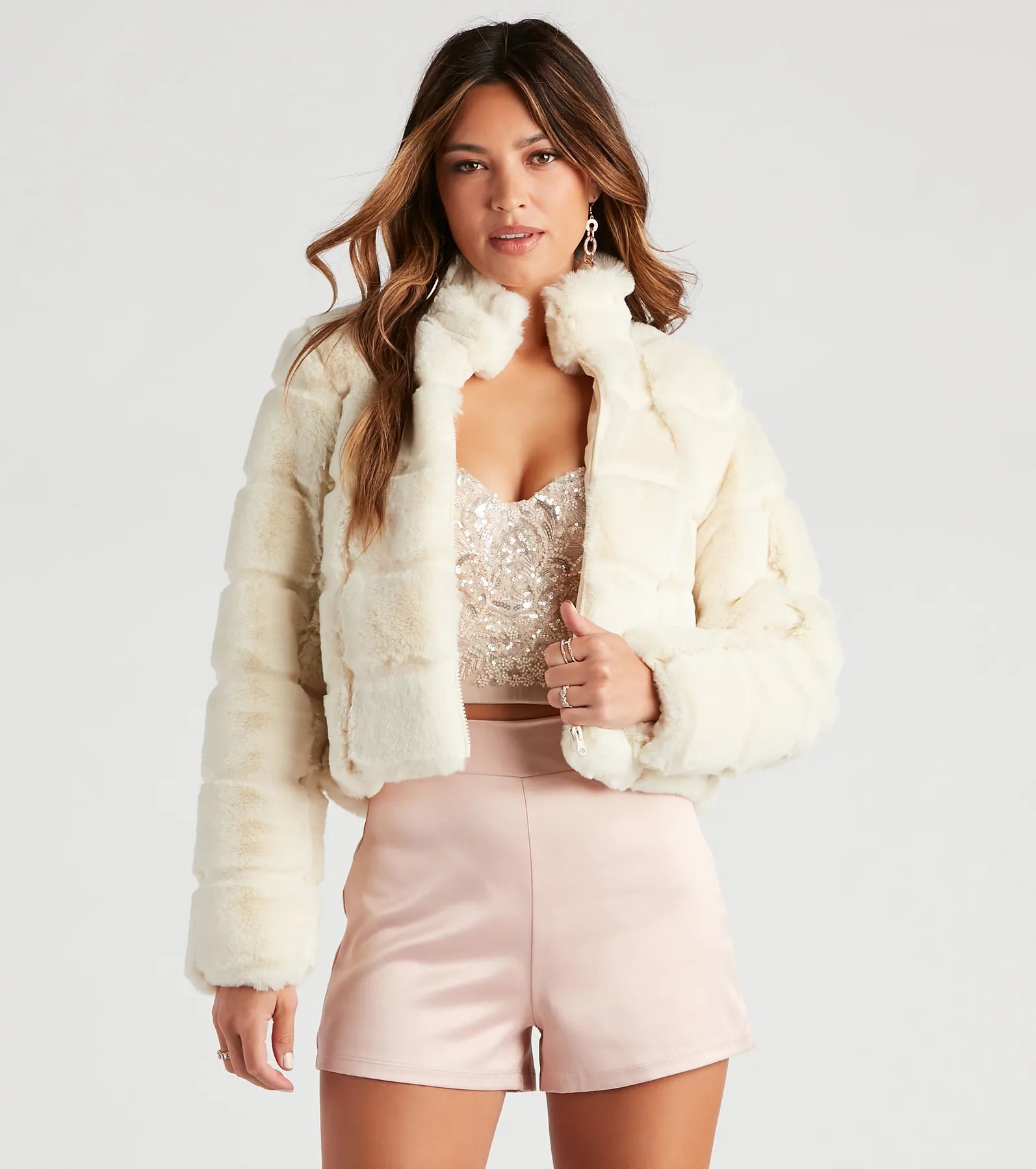 Travel Jackets for On-the-go -Layer On The Luxe Vibes Faux Fur Jacket