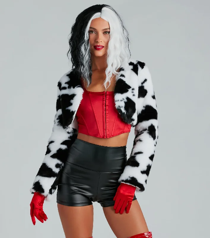 Hunting Jackets for Field Use -Major Diva Energy Cropped Faux Fur Jacket